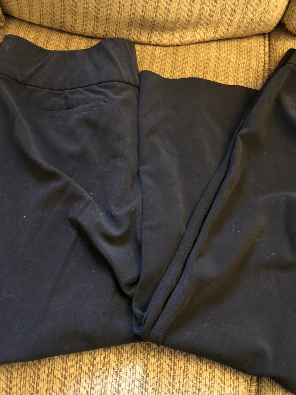 LOT of 2 Hollywould Sz 15 Black Dress Pants 36" Waist - 29.5" Inseam #KF